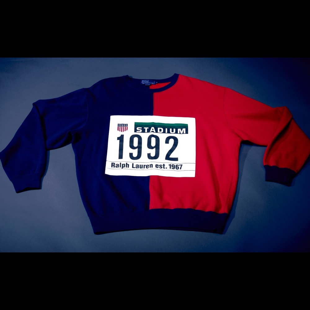 Polo stadium plate sweatshirt